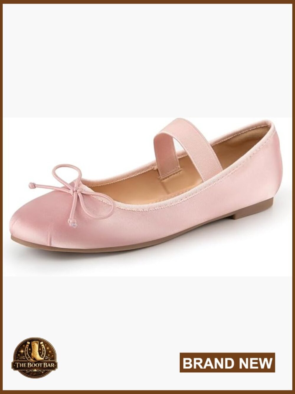 Round Toe Ballet Flats with Buckle Strap Comfortable Dress Shoes for Work